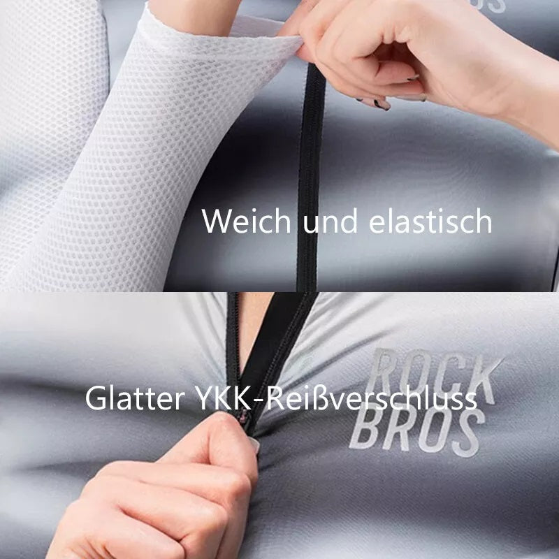 ROCKBROS Дамско Велосипедно Джърси С Дълги Ръкави Градиентно Цветно МТБ Велосипедно Джърси Дишащо