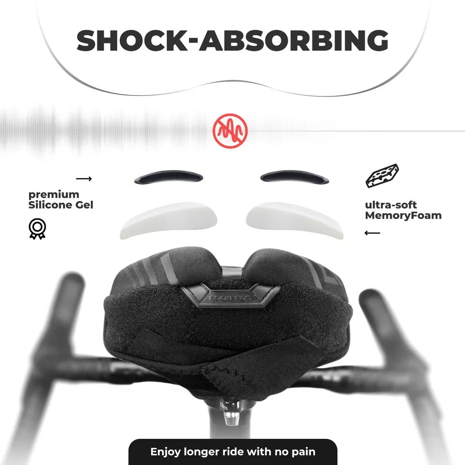 Калъф за седло на велосипед ROCKBROS Гел калъф за седло с дъждобран унисекс