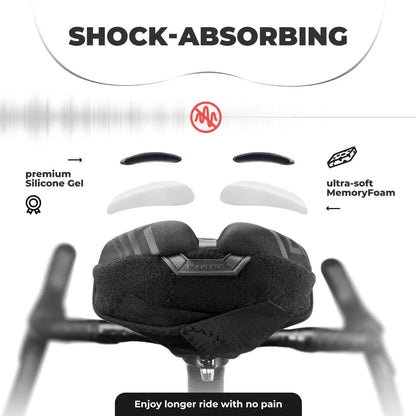 Калъф за седло на велосипед ROCKBROS Гел калъф за седло с дъждобран унисекс