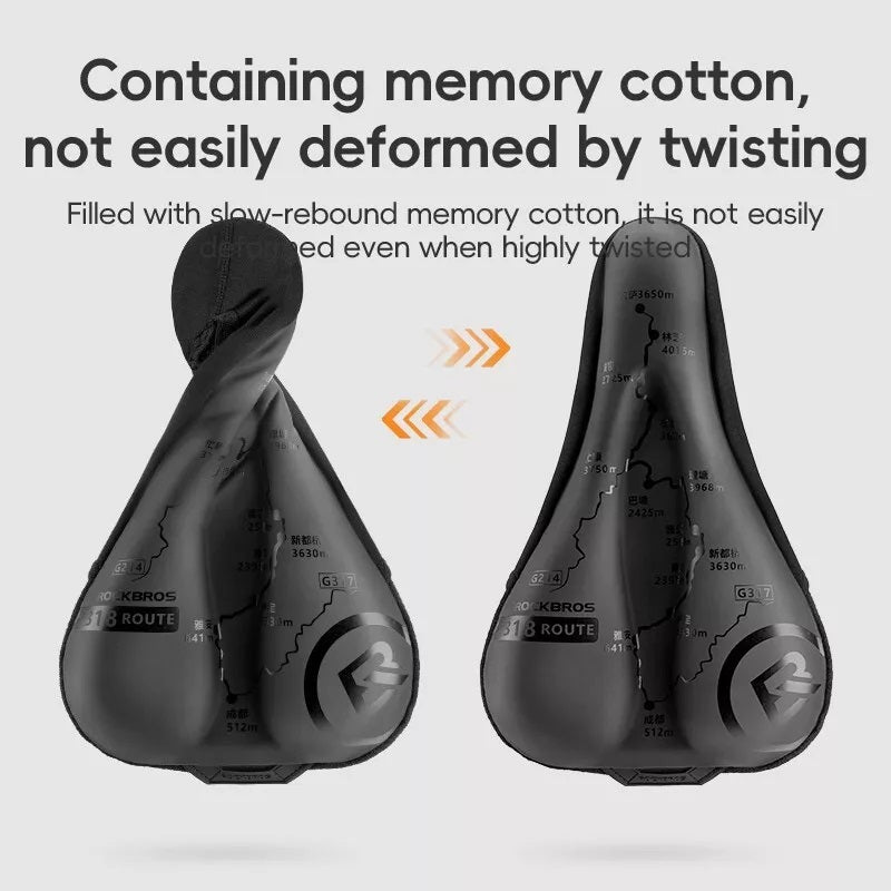 Калъф за седло за велосипед ROCKBROS Гел седло дишащо покривало за седло за велосипед