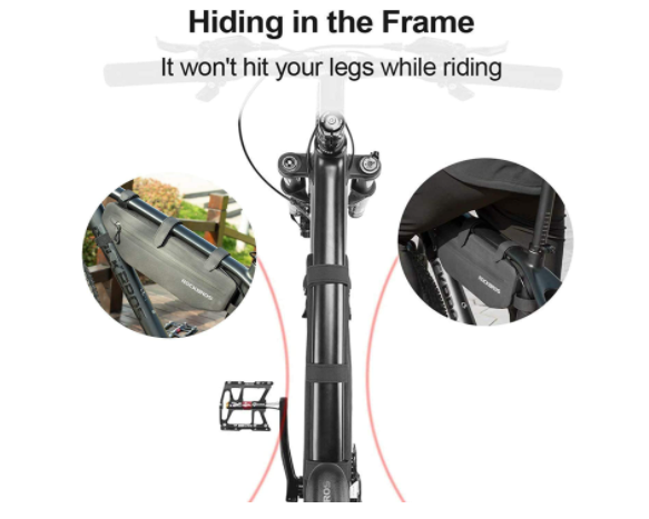 ROCKBROS AS-0433 чанта за велосипедна рамка триъгълна чанта прибл. 3L/4L черна