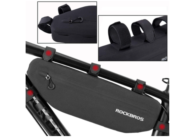 ROCKBROS AS-0433 чанта за велосипедна рамка триъгълна чанта прибл. 3L/4L черна