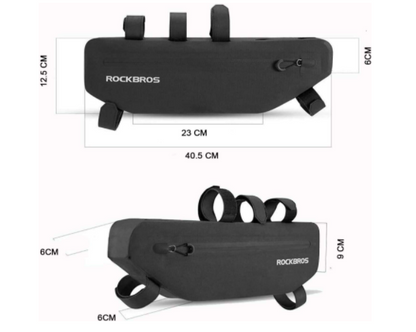 ROCKBROS AS-0433 чанта за велосипедна рамка триъгълна чанта прибл. 3L/4L черна