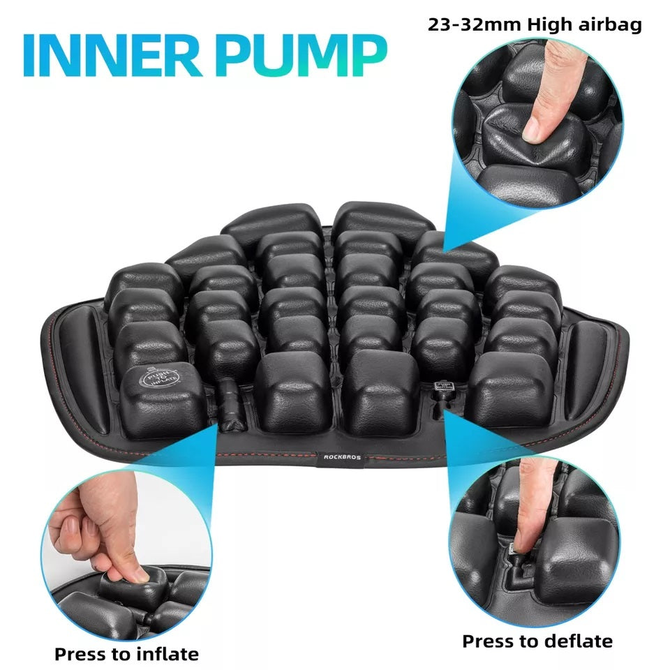 Водоустойчиво абсорбиращо удари 3D надуваемо седло на мотоциклет ROCKBROS
