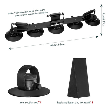 Багажник за велосипед ROCKBROS XP100 Багажник за покрив за бърз монтаж за 1-3 велосипеда