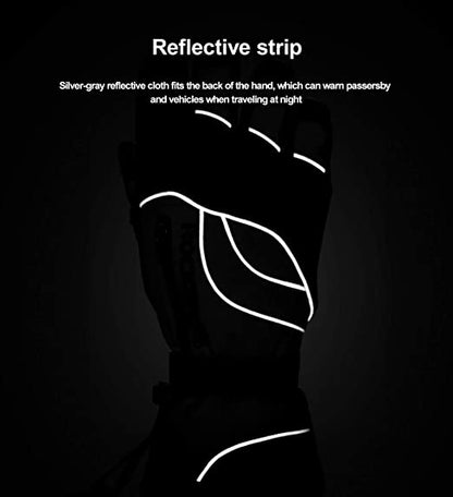 ROCKBROS Зимни ръкавици Ски ръкавици Жени Мъже Топли ветроустойчиви за ски сноуборд -20 градуса