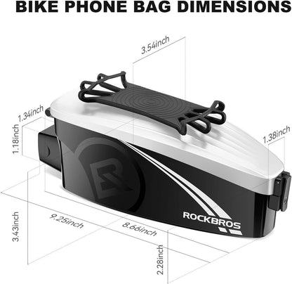 Чанта за велосипед ROCKBROS чанта с рамка с държач за мобилен телефон за 4-6,5 инча мобилни телефони
