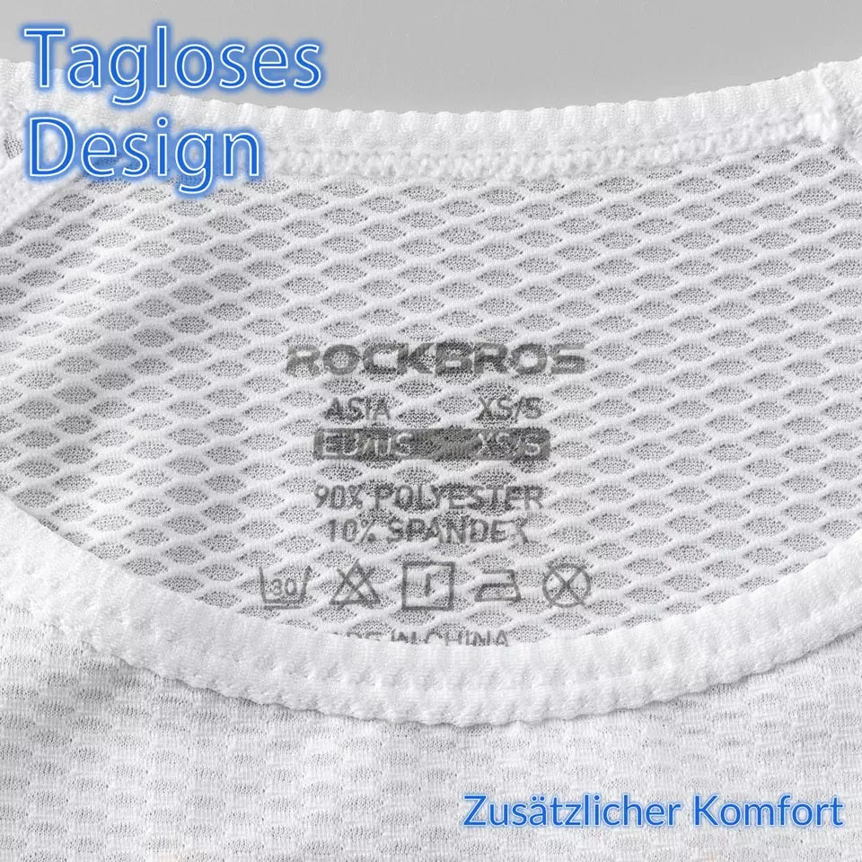 Риза с дълъг ръкав ROCKBROS, дамска тениска за колоездене, дишаща, бързосъхнеща, велосипедно облекло, дамска, подходяща за бягане, тенис, туризъм, базова спортна долна тениска