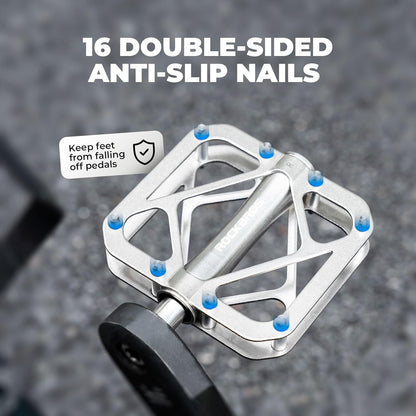 Педали за велосипеди ROCKBROS планински велосипед от титаниева сплав 3 лагера MTB педали платформа за MTB 250g леки