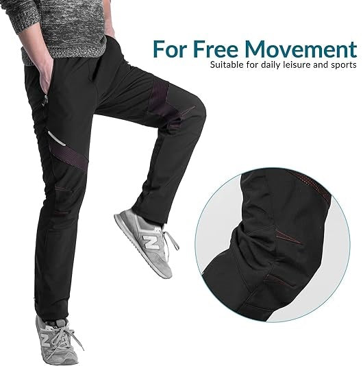 Велосипедни панталони ROCKBROS ветроустойчиви дълги панталони спортни велосипедни панталони европейски размер M-4XL