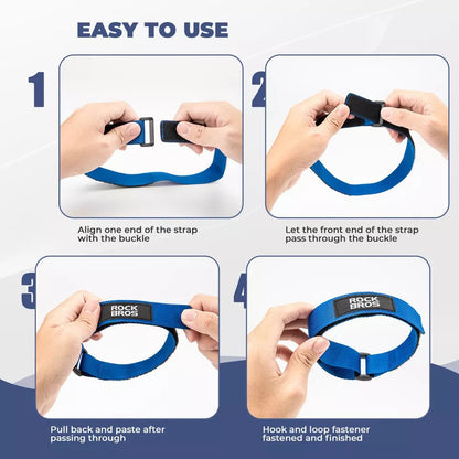 ROCKBROS Велкро кабелна връзка лента за привързване лента за привързване 49,8 см велосипедни ленти за закрепване