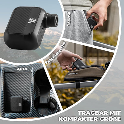 ROCKBROS Мини електрическа велосипедна помпа Максимално 100PSI акумулаторна мини помпа