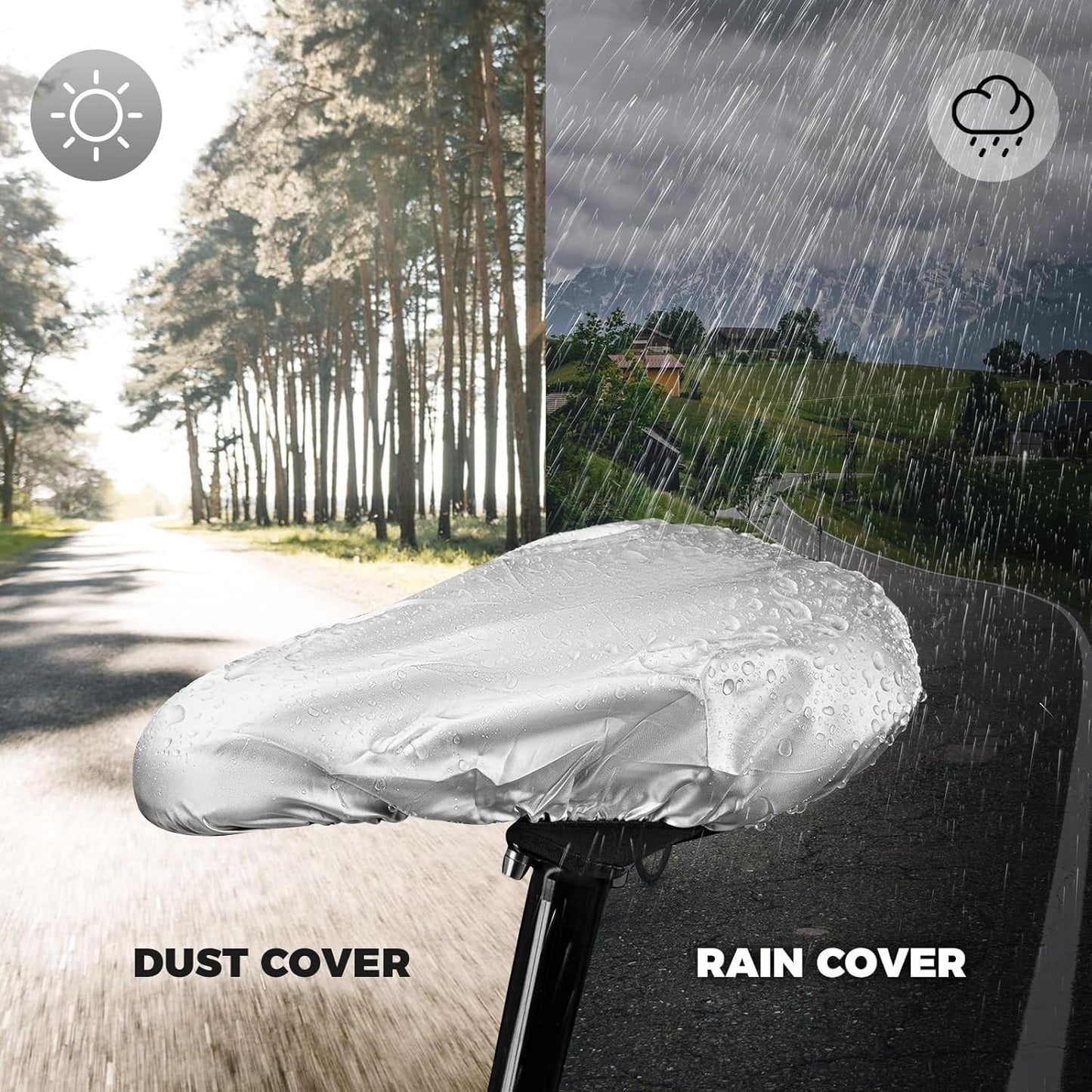 Калъф за седло на велосипед ROCKBROS Гелово покритие за седалка на велосипед с водоустойчиви калъфи за седло Защита на седлото Калъф за седло за велосипед шосеен велосипед планински велосипед Калъфи за седло за мъже и жени