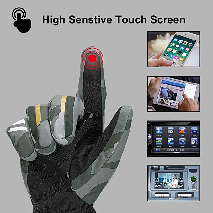 Ръкавици за ски ROCKBROS, водоустойчиви екстра топли против плъзгане за мъже