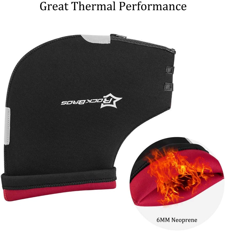 Ръкавици за кормило ROCKBROS D16-B Зимни топлинни ветроустойчиви маншети за кормило за велосипеди Водоотблъскващи