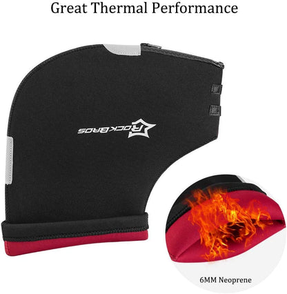 Ръкавици за кормило ROCKBROS D16-B Зимни топлинни ветроустойчиви маншети за кормило за велосипеди Водоотблъскващи