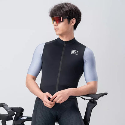 ROCKBROS лека мъжка екипировка за колоездене с къси ръкави MTB/шосейни велосипеди размер ЕС