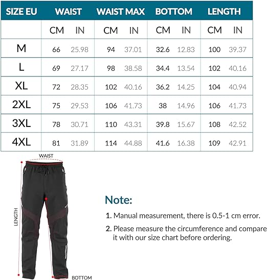 Велосипедни панталони ROCKBROS ветроустойчиви дълги панталони спортни велосипедни панталони европейски размер M-4XL