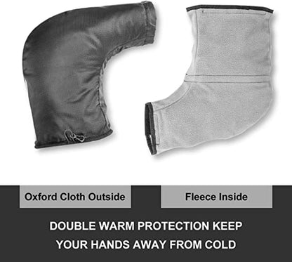 Маншети за кормило ROCKBROS Ръкавици за кормило за велосипед, мотоциклет, скутер, подплатени, ветроустойчиви, водоотблъскващи, светлоотразителни