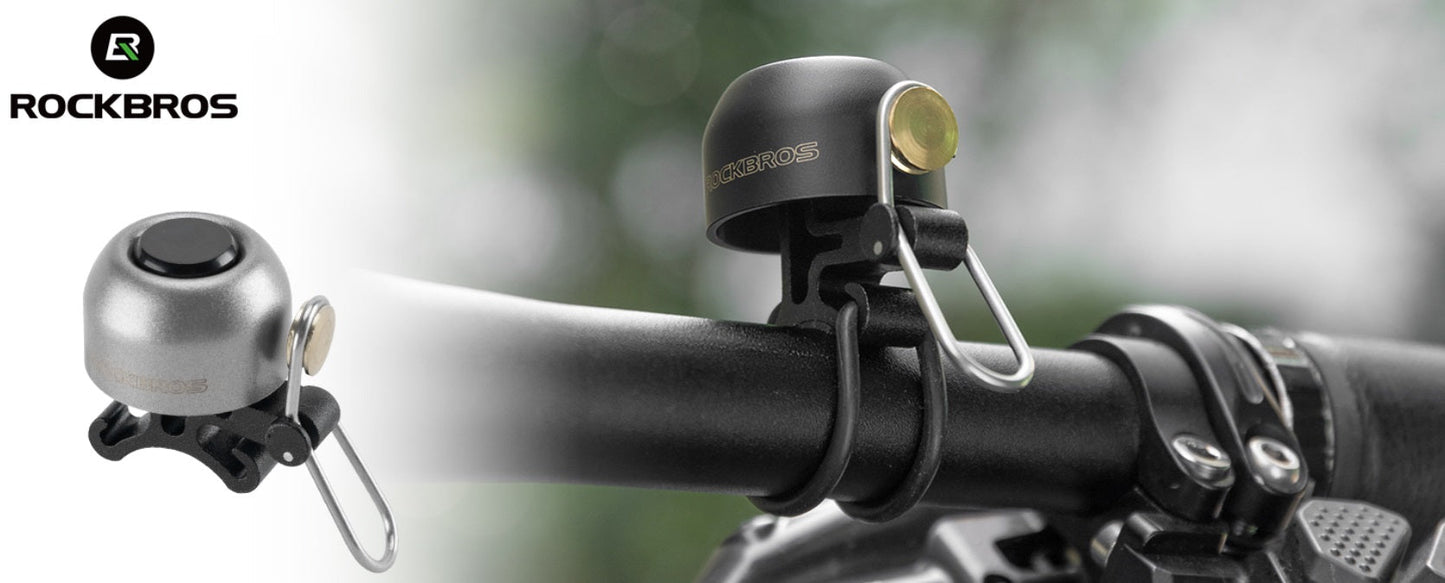 ROCKBROS велосипед звънец кормило класически, планински велосипед ретро велосипед звънец силен звънец велосипед мед велосипед звънец за 22-34 mm