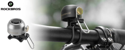 ROCKBROS велосипед звънец кормило класически, планински велосипед ретро велосипед звънец силен звънец велосипед мед велосипед звънец за 22-34 mm