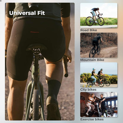 Гел покритие за седло ROCKBROS Покривало за седло за велосипед Подплатена седалка за велосипед с водоустойчив протектор за седло за мъже и жени 28 см x 17,5 см синьо/червено