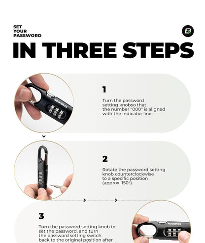 ROCKBROS велосипедна ключалка кабелна ключалка 150 см с цифров код против кражба за велосипед скутер бебешка количка червен / черен