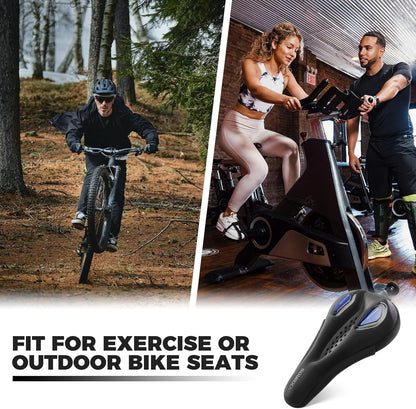 Калъф за седло на велосипед ROCKBROS Гелово покритие за седалка на велосипед с водоустойчиви калъфи за седло Защита на седлото Калъф за седло за велосипед шосеен велосипед планински велосипед Калъфи за седло за мъже и жени