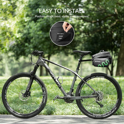 Чанта за багаж ROCKBROS велосипедна чанта за дисаги с бързо освобождаване, разширяваща се 6/8L