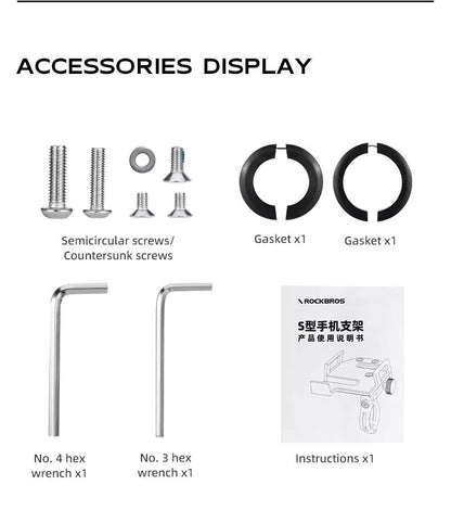 ROCKBROS велосипед държач за мобилен телефон държач за телефон на кормилото за смартфон 4,7-7,09 инча