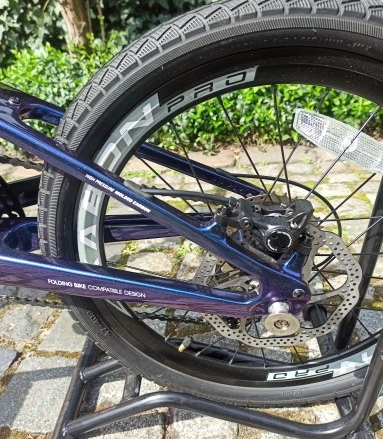 KABON Градски сгъваем велосипед карбон Shimano Altus 9S 20 инча