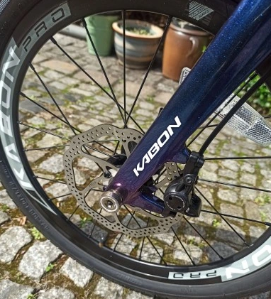 KABON Градски сгъваем велосипед карбон Shimano Altus 9S 20 инча