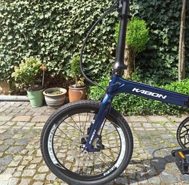 KABON Градски сгъваем велосипед карбон Shimano Altus 9S 20 инча