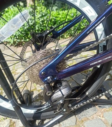 KABON Градски сгъваем велосипед карбон Shimano Altus 9S 20 инча