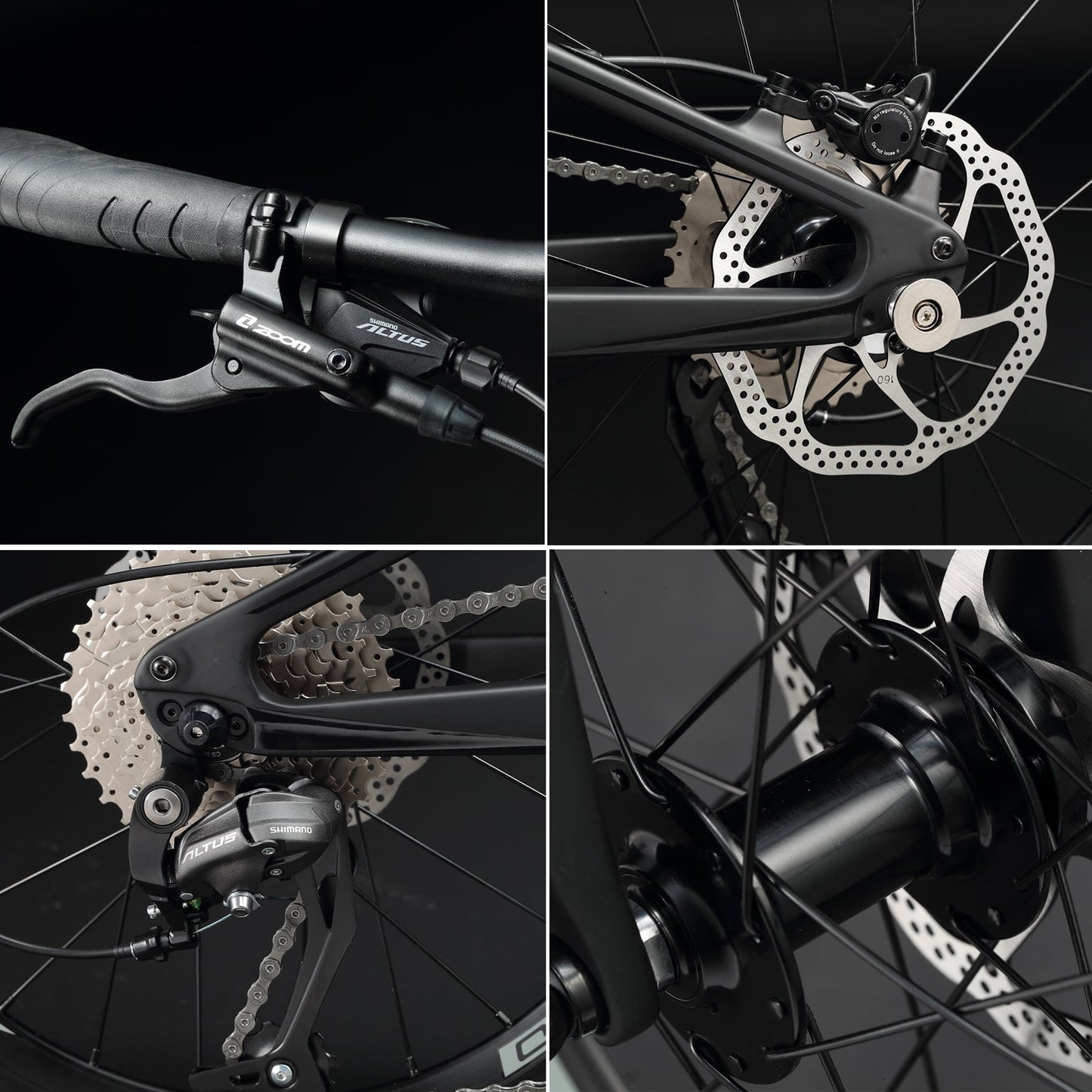 KABON Градски сгъваем велосипед карбон Shimano Altus 9S 20 цола с карбонови колела