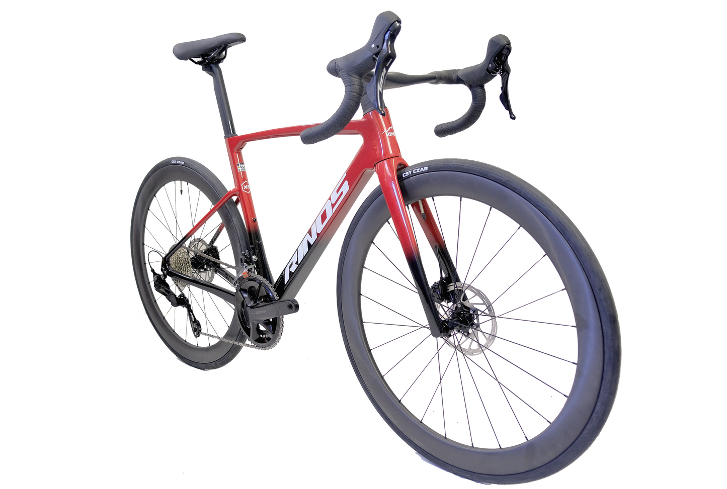 RINOS В изцяло карбонов пътен велосипед Odin 4.1 Shimano 105 ST-R7120 24 скорости