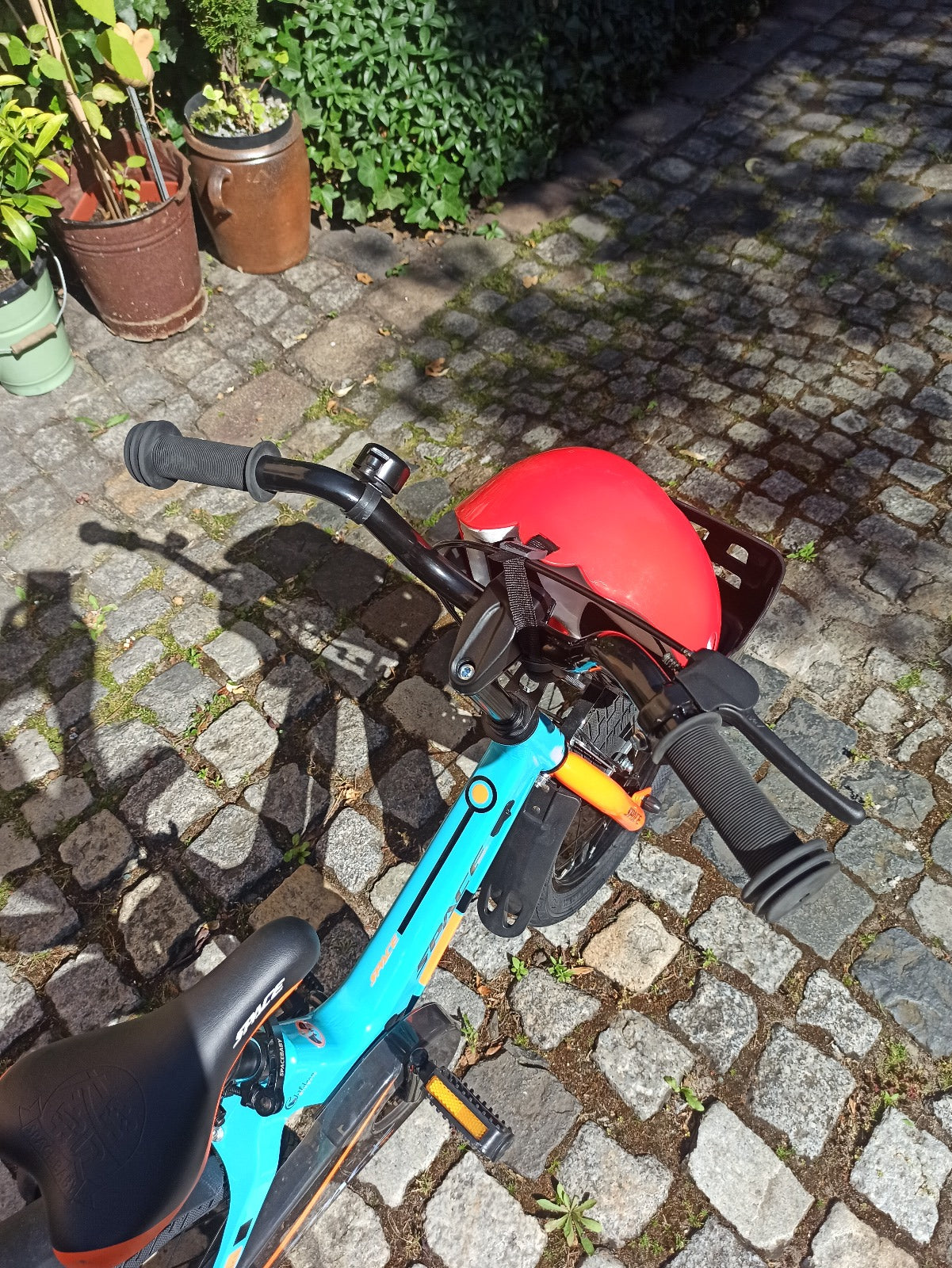 Детско колело SKYS от 3 до 9 години 14/16/18 цола синьо оранжево