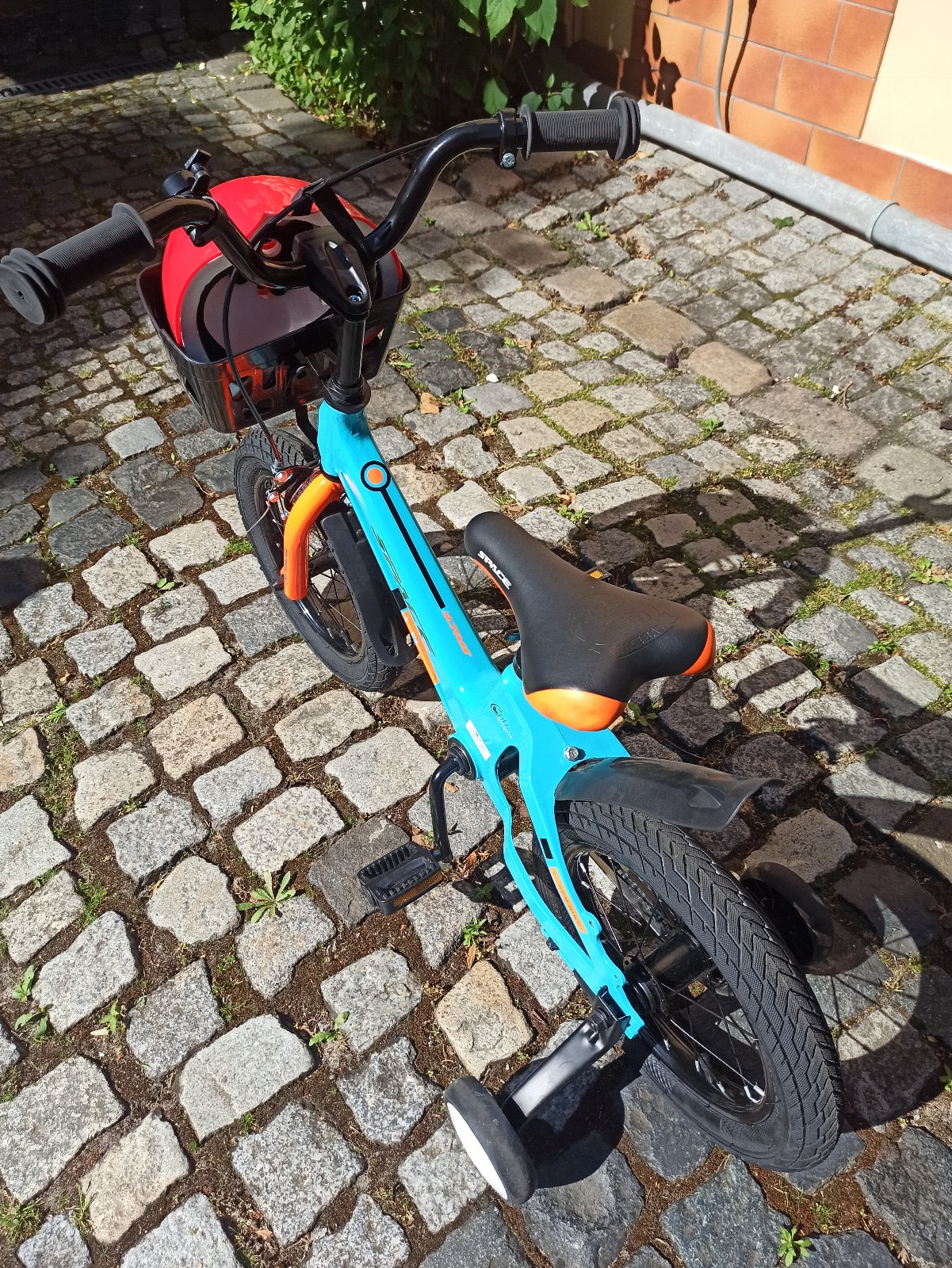 Детско колело SKYS от 3 до 9 години 14/16/18 цола синьо оранжево