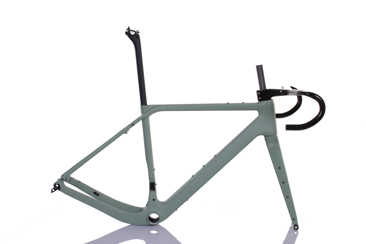 Комплект рамка RINOS с вилка за седалка, кормило, въглеродни влакна T800