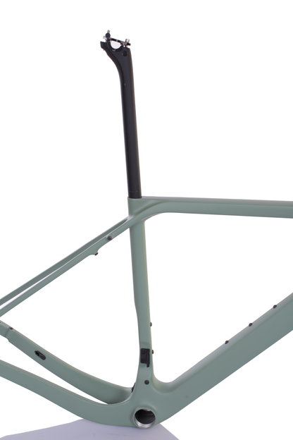 Комплект рамка RINOS с вилка за седалка, кормило, въглеродни влакна T800