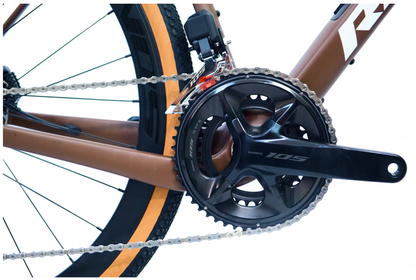 RINOS Карбонов Гравел Sandman8.0 Shimano 105 Di2 Кафе