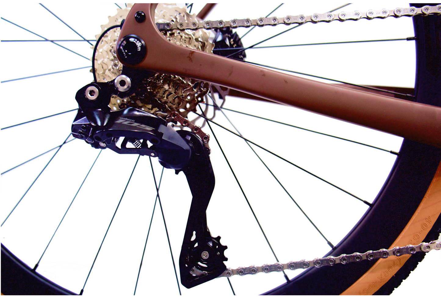 RINOS Карбонов Гравел Sandman8.0 Shimano 105 Di2 Кафе