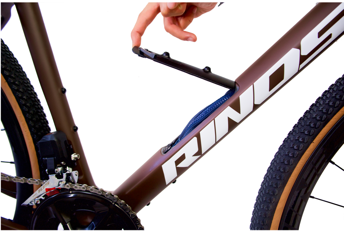 RINOS Карбонов Гравел Sandman8.0 Shimano 105 Di2 Кафе