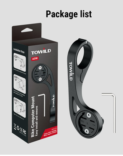 TOWILD AS90 Многофункционална удължителна стойка за монтиране на фенерче или компютърна светлина или GoPro/GARMIN/XOSS/iGPSport