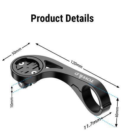 TOWILD AS90 Многофункционална удължителна стойка за монтиране на фенерче или компютърна светлина или GoPro/GARMIN/XOSS/iGPSport