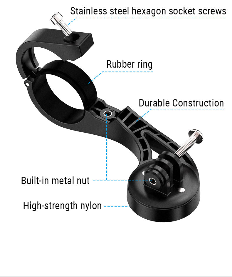 TOWILD AS90 Многофункционална удължителна стойка за монтиране на фенерче или компютърна светлина или GoPro/GARMIN/XOSS/iGPSport