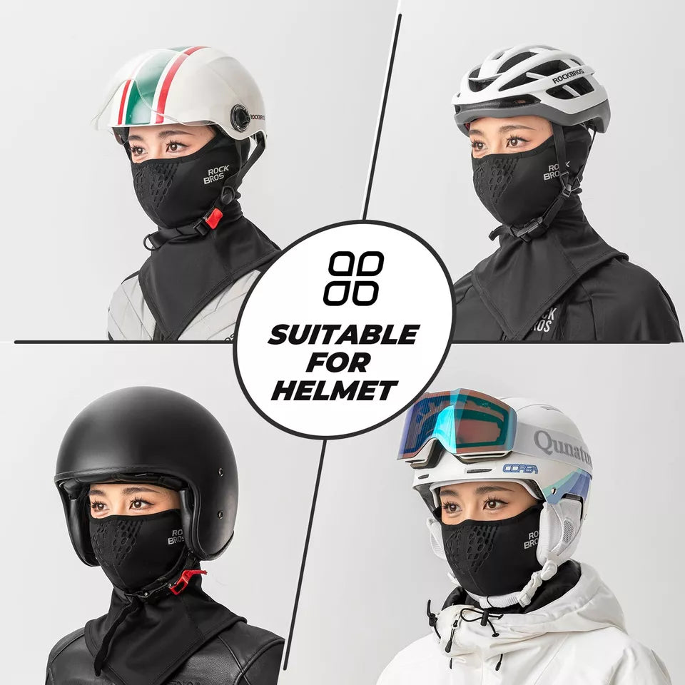 ROCKBROS Winter Half Balaclava E-bike/Bicycle/Motorcycle Mask Fleece Sleep Warm