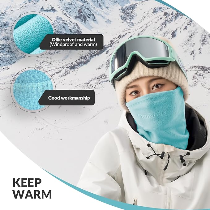Qunature Balaclava Winter Warm Balaclava Thermal Windproof Balaclava Ski Mask за дейности на открито, като колоездене, мотоциклет, сноуборд, ски, топло за врат за жени/мъже, унисекс