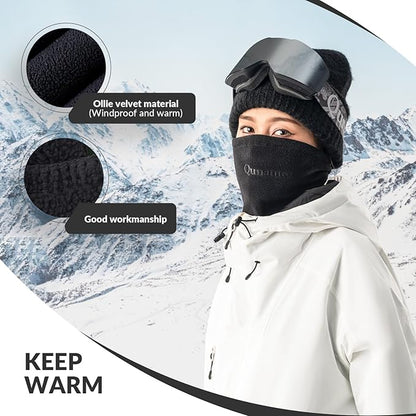Qunature Balaclava Winter Warm Balaclava Thermal Windproof Balaclava Ski Mask за дейности на открито, като колоездене, мотоциклет, сноуборд, ски, топло за врат за жени/мъже, унисекс