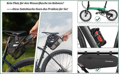 Водоустойчива велосипедна чанта ROCKBROS C7-1 с държач за бутилка